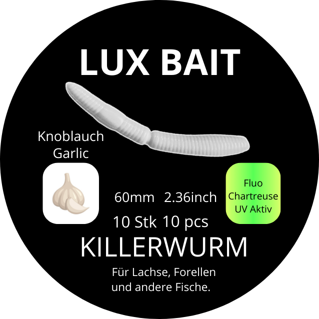 Killerwurm – UV-Softbait für Forelle & Lachs | Lux Bait