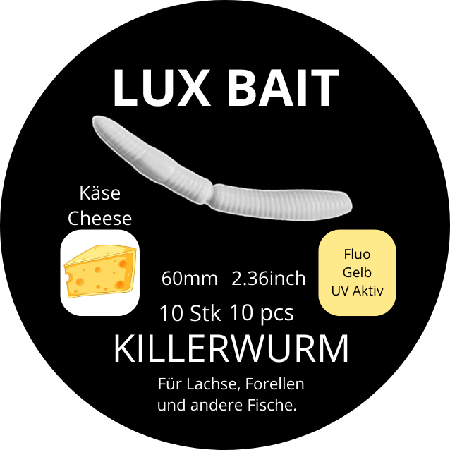 Killerwurm – UV-Softbait für Forelle & Lachs | Lux Bait