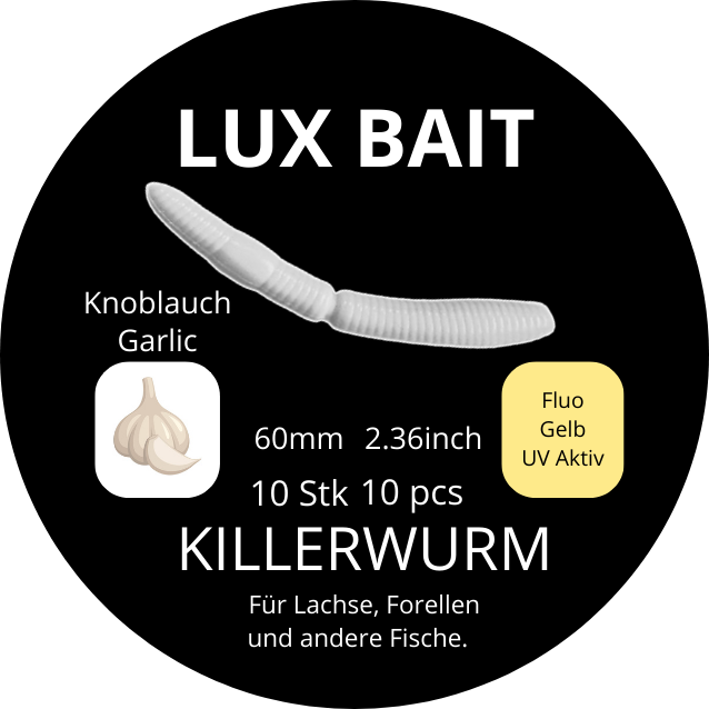 Killerwurm – UV-Softbait für Forelle & Lachs | Lux Bait