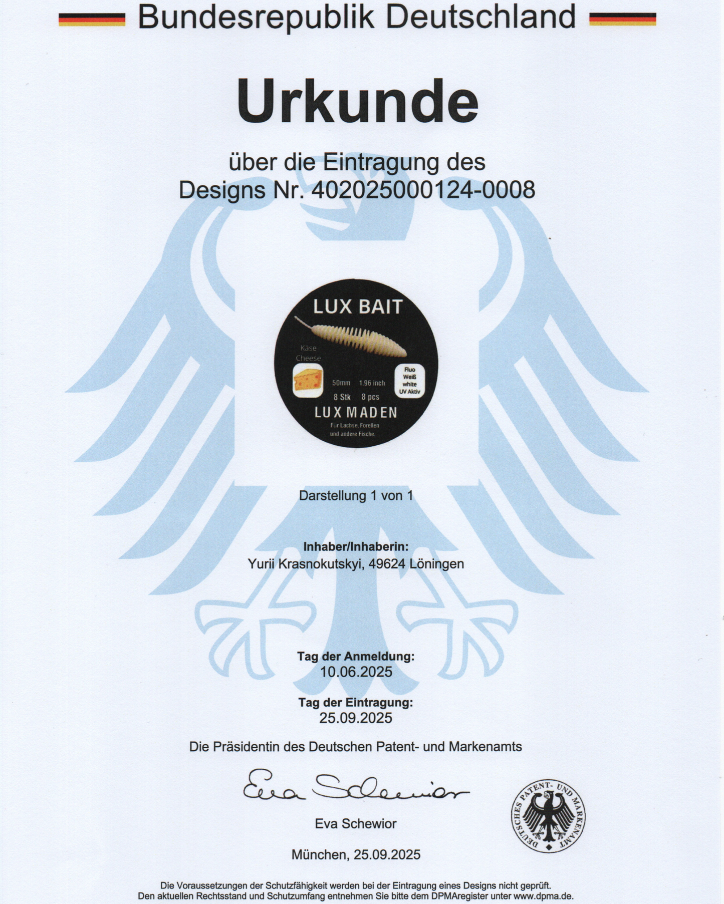 Lux Maden 70 mm – UV Softbait für Forelle & Lachs | Lux Bait