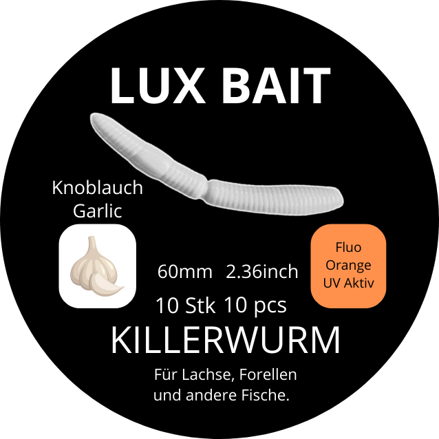 Killerwurm – UV-Softbait für Forelle & Lachs | Lux Bait