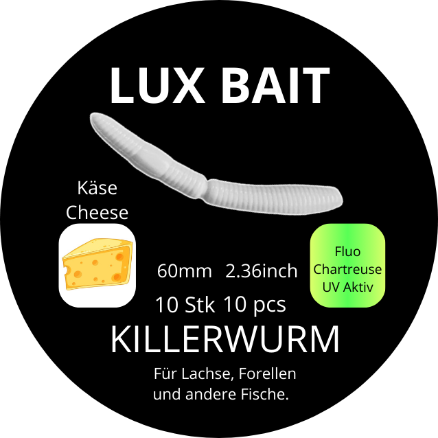 Killerwurm – UV-Softbait für Forelle & Lachs | Lux Bait