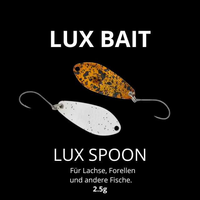 Lux Spoon 2,5 g – UV Forellenspoon für präzises Spinnfischen | Lux Bait