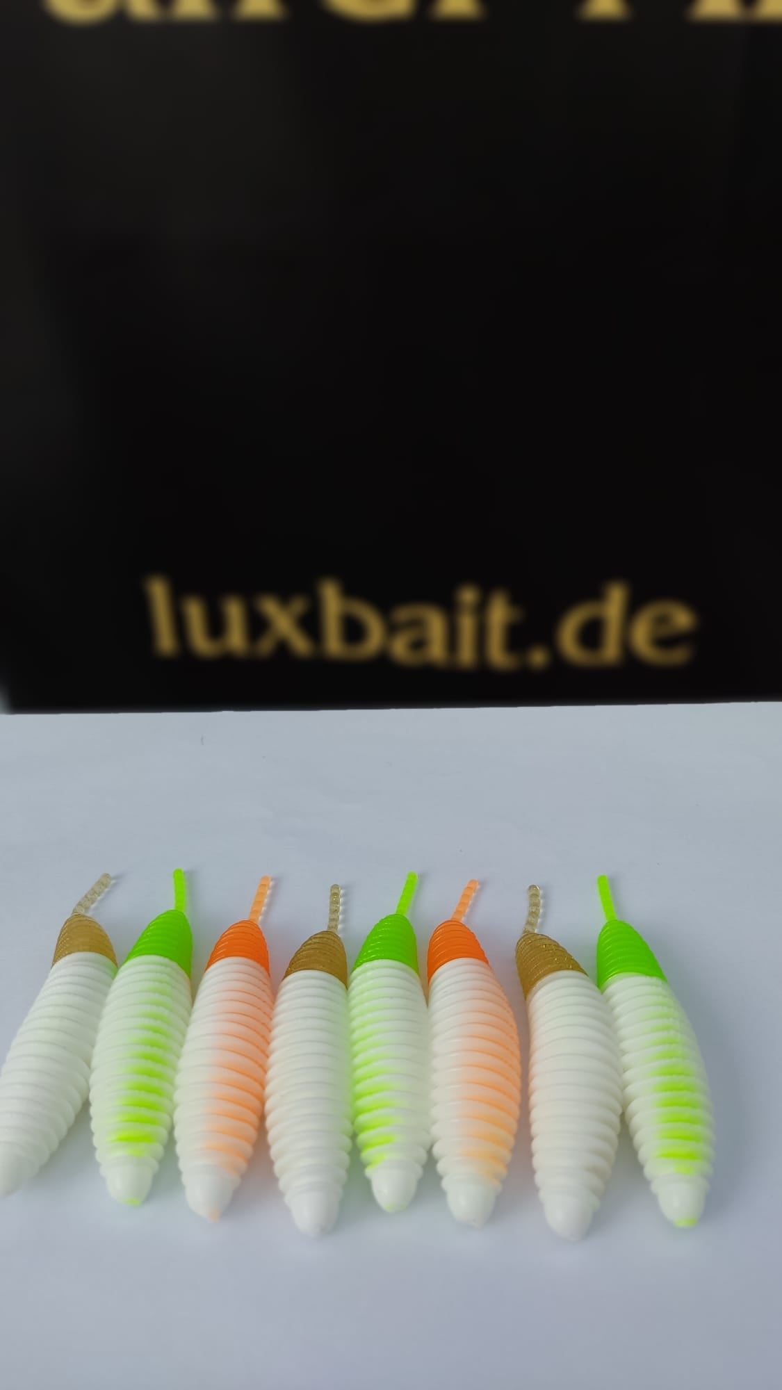 Lux Maden 70 mm – UV Softbait für Forelle & Lachs | Lux Bait