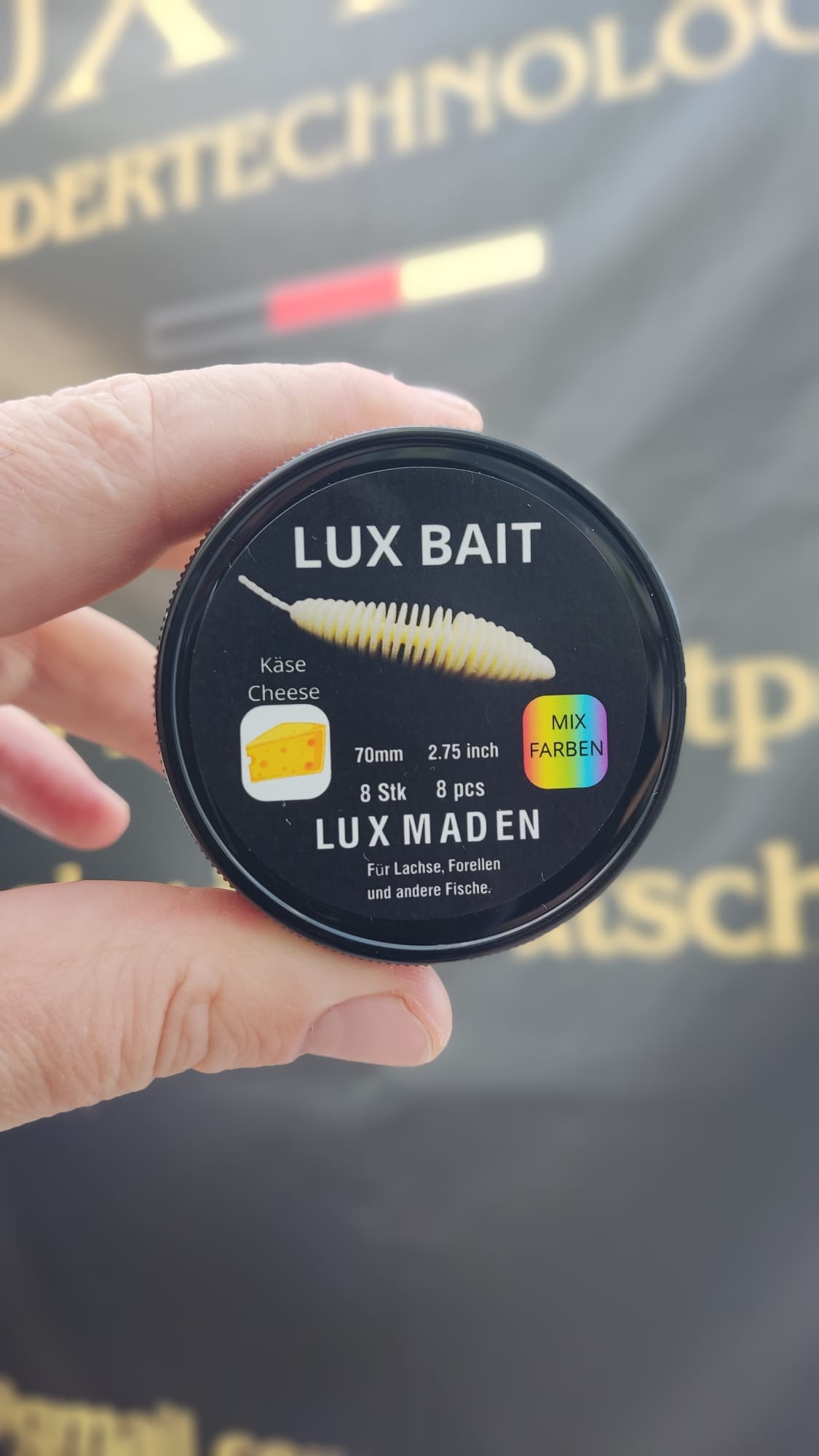 Lux Maden 70 mm – UV Softbait für Forelle & Lachs | Lux Bait