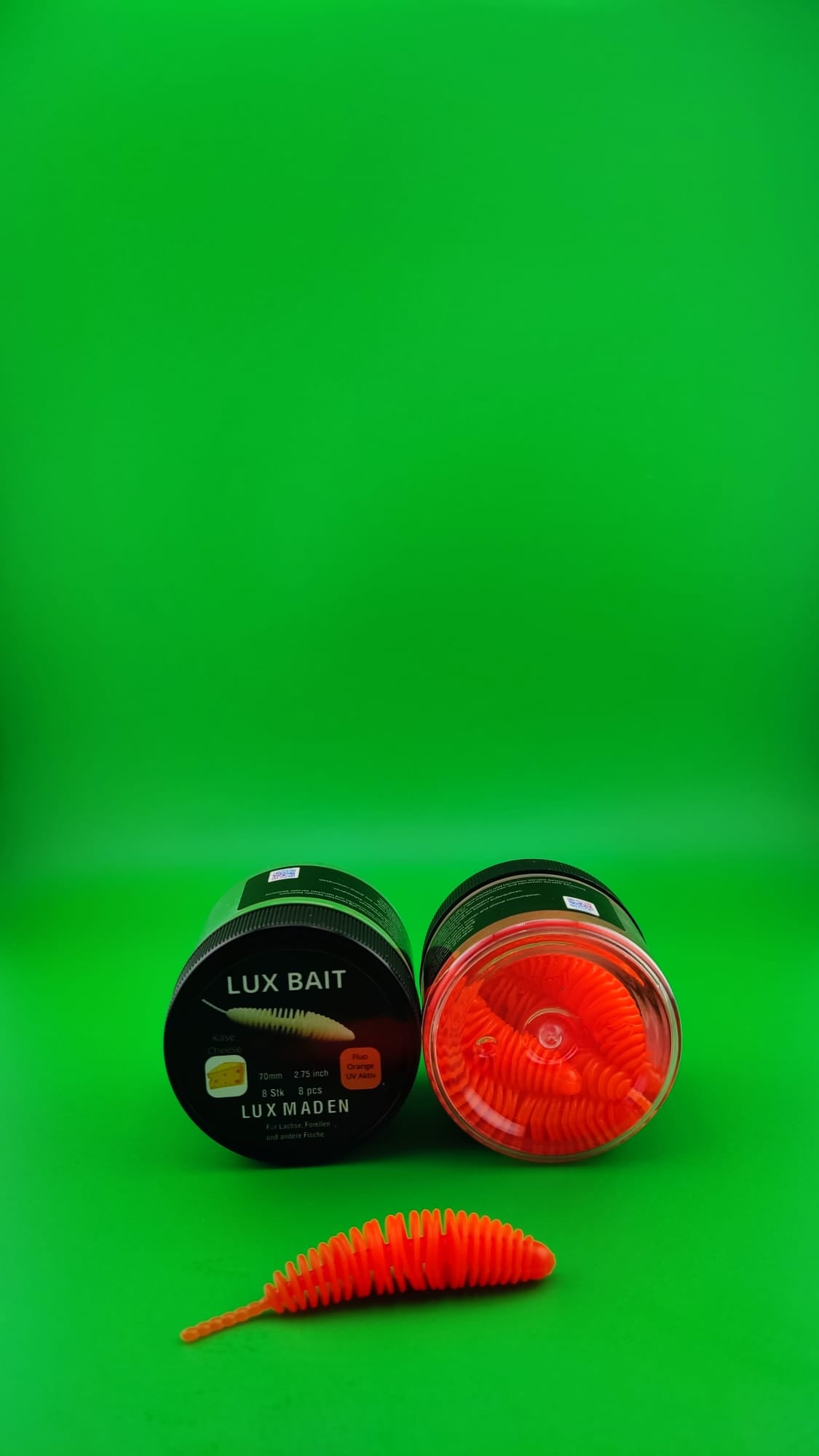 Lux Maden 50 mm – UV Softbait für Forelle & Lachs | Lux Bait